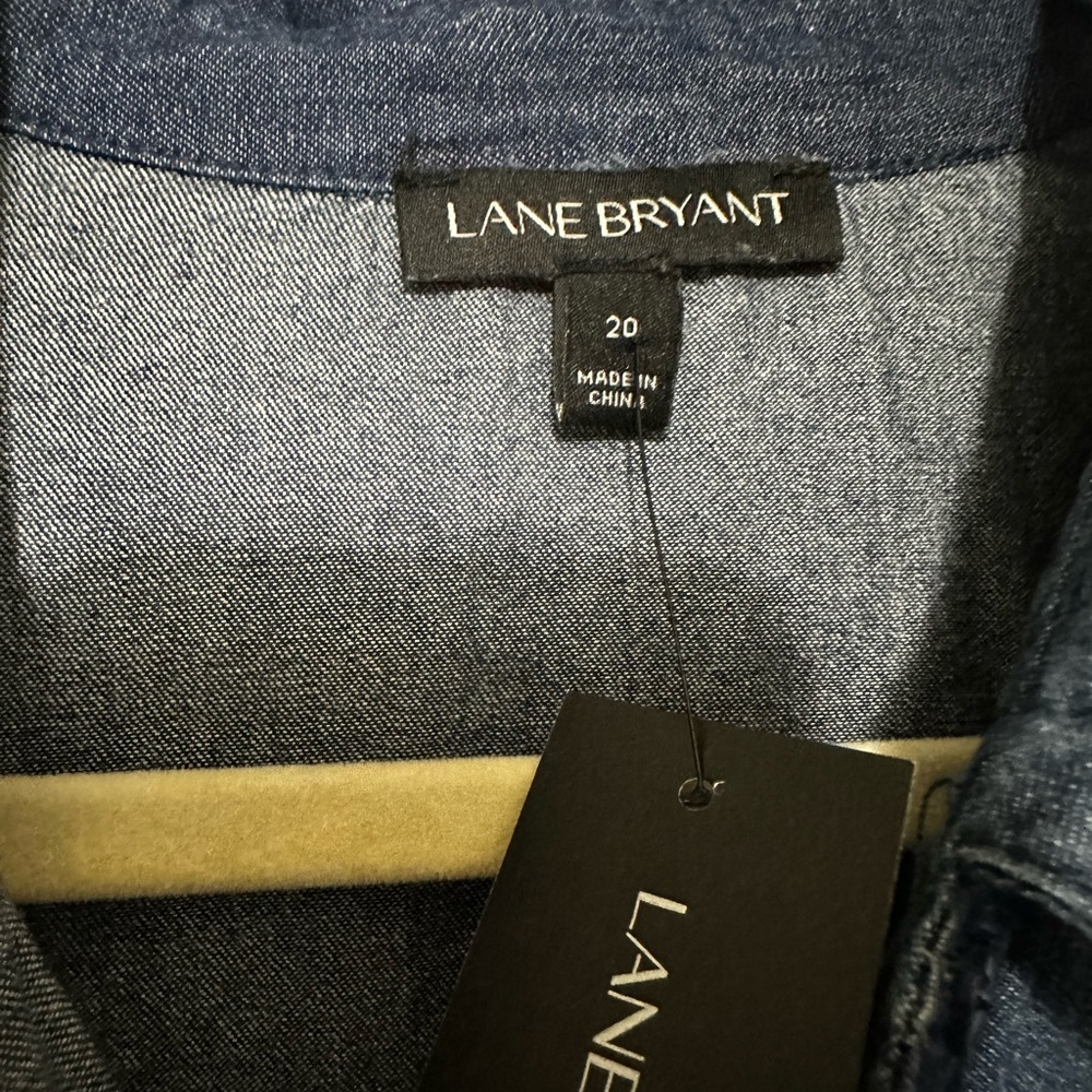 LANE BRYANT Denim Blouse - Picture 5 of 7
